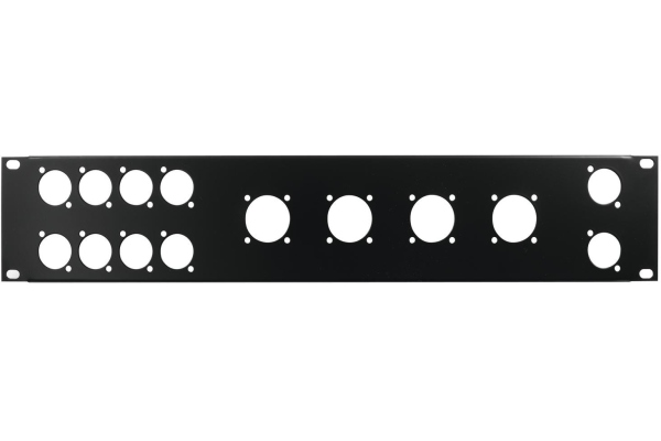 Omnitronic Front Panel Z-19 8x D-Type/4xNL8/T 2U