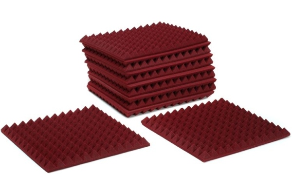 2″ Studiofoam Pyramids-22 Burgundy
