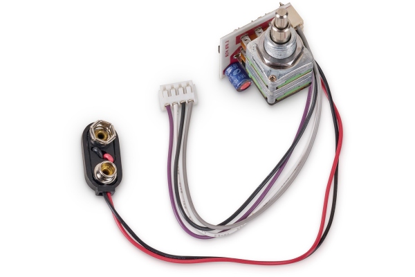  2-Way Electronics, for Passive Pickups, Bass / Treble Stacked only