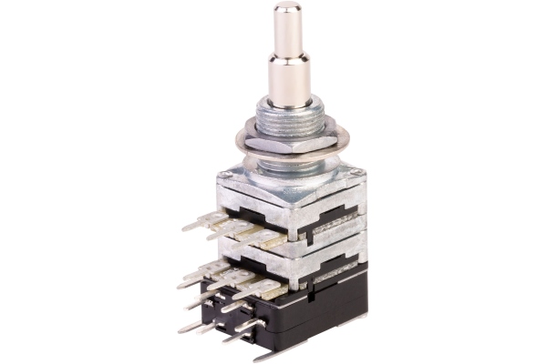 MEC Pickups  Mono Stacked Potentiometer, A250K / A250K, Push/Pull