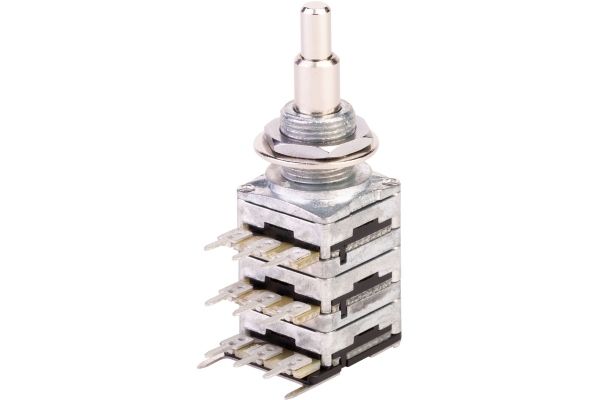 MEC Pickups  Stereo + Mono Stacked Potentiometer, (05C220K / 05A220K) / B100K