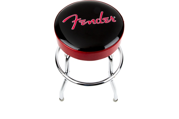 Red Sparkle Logo Barstool Black/Red Sparkle 24