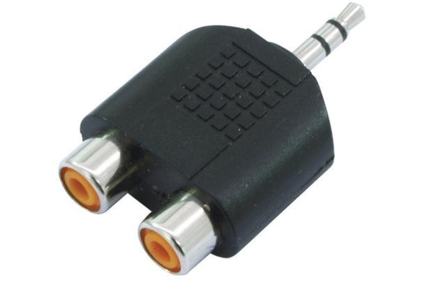 Adapter 2xRCA(F)/3.5 Jack stereo