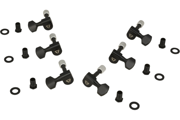  - Guitar Locking Tuner Set, 3+3 - Black
