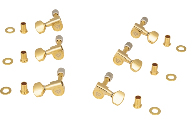 Traveler Guitar  - Guitar Locking Tuner Set, 3+3 - Gold