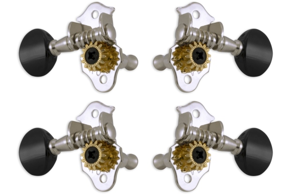 Grover 9CB Sta-Tite Geared Ukulele Pegs Chrome