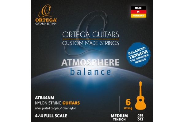 Ortega Atmosphere Balance Nylon String Set - Medium Tension