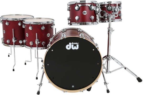 DW Satin Oil Kit 10/12/14/16/22 + 14x5.5 Snare - Cherry DW Satin Oil Kit 10/12/14/16/22 + 14x5.5 Snare - Cherry