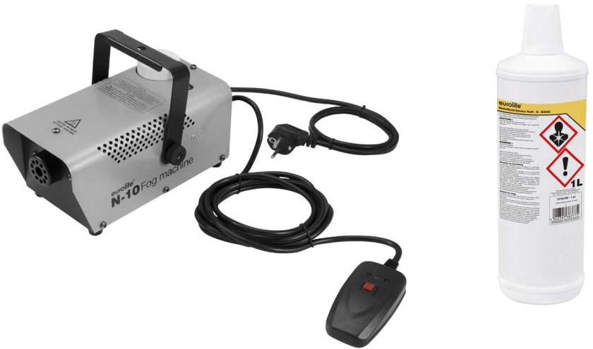 Eurolite Set  N-10 argintiu + B Lichid de fum de bază 1l