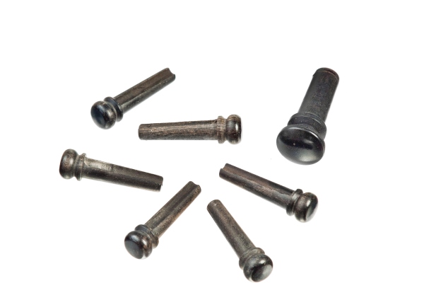 Daddario Ebony Bridge Pins with End Pin Set Ebony