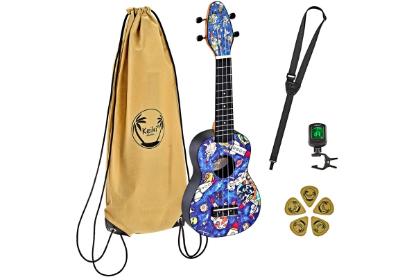 KEIKI Ukulele Set ''Spaceman