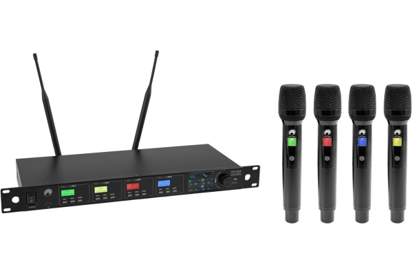Omnitronic UHF-604 4-channel Wireless Mic System 520-554 MHz