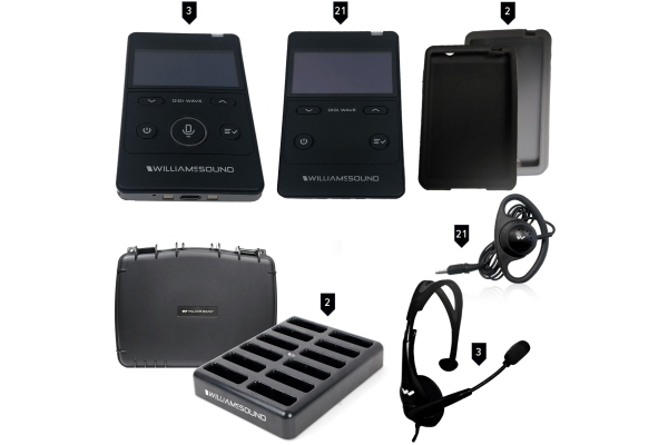 21-Person Portable Digi-Wave Interpretation System (Rechargeable)