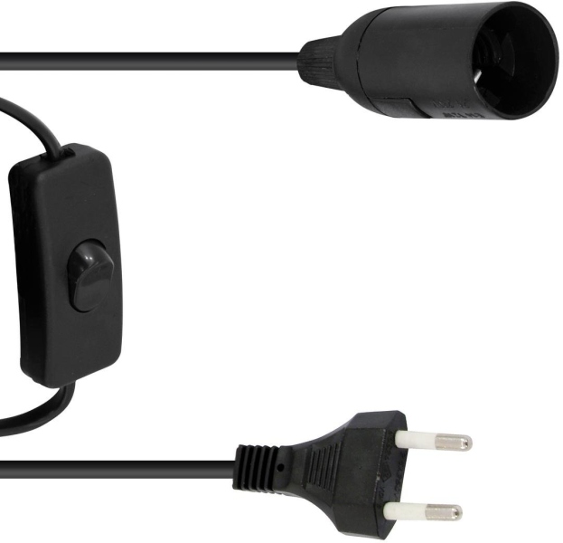 Eurolite E-14 Socket Power Cable, Plug, Switch