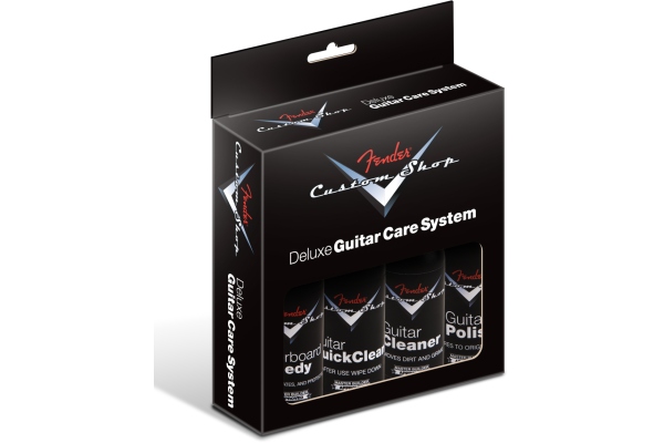 Custom Shop Deluxe Guitar Care System 4 Pack Black