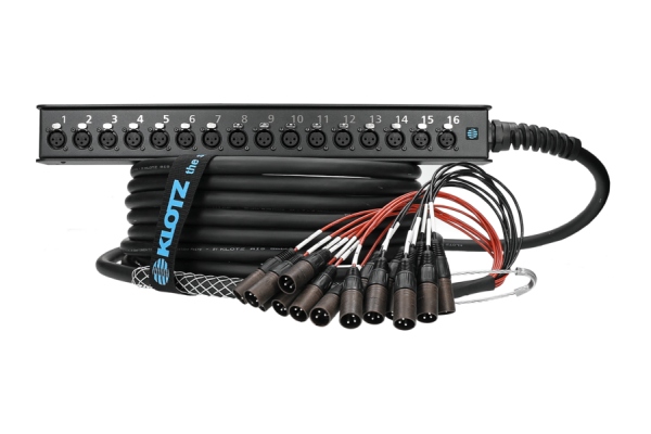StraightLink 16/0 XLR 3p16-channel - single ground - 15 m