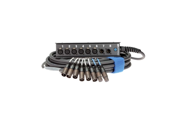 Klotz StraightLink 6/2 XLR 3p8-channel - single ground - 20 m