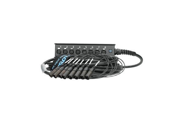 StraightLink 8/0 XLR 3p8-channel - single ground - 15 m
