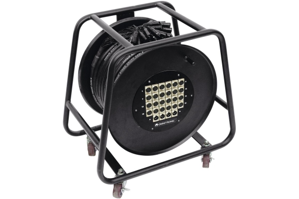 Omnitronic Multicore Stagebox 24/4 30m cable reel