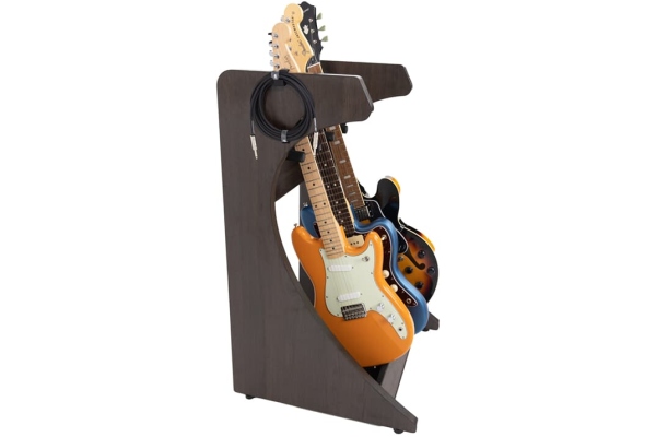 Elite Series 3 Electric/Acoustic Guitar Rack - BRN