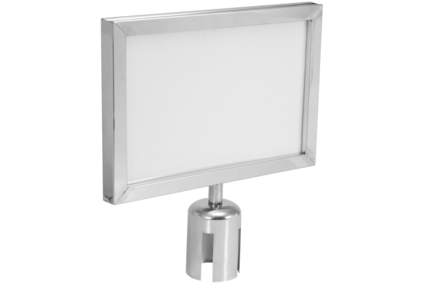 Eurolite Sign for Eurolite Barrier 317x215 silver