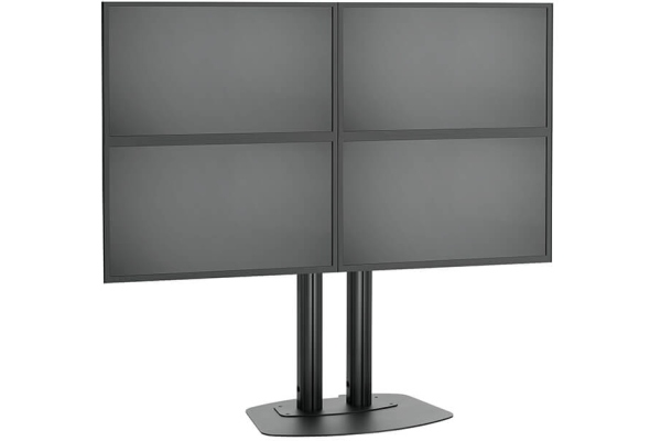 cu baza fixa 2x2, maxim 30 de kgr per display, maxim 50 inchi per display