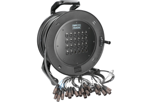 Klotz DrumLink 20/4 - 20x XLR 3p F/M + 4x XLR 3p M/F24-channel - analog multicore drum - single ground - 40 m