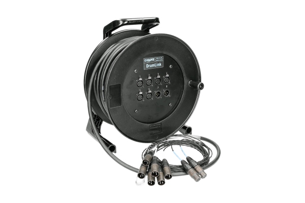 Klotz DrumLink 6/2 - 6x XLR 3p F/M + 2x XLR 3p M/F8-channel - analog multicore drum - single ground - 40 m