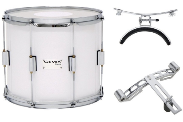 Tenor Marching Drum14x12'' White