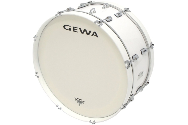 Gewa Marching Bass Drum 24x10'' White Gewa Marching Bass Drum 24x10'' White