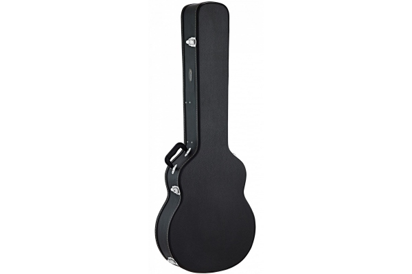 Ortega Case for Acoustic Bass - Black, Flat Top, Economy Series, Chrome Hardware, 130cm Length