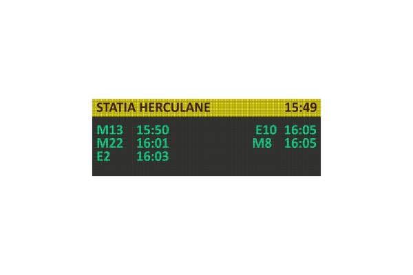 Panou informare calatori