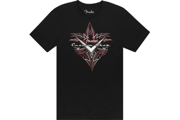 Fender Custom Shop Pinstripe T-Shirt Black S Fender Custom Shop Pinstripe T-Shirt Black S
