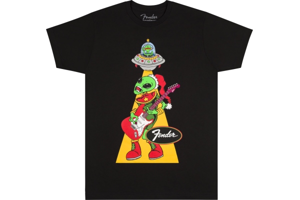 Fender Ugly Christmas Tee Alien Blk L