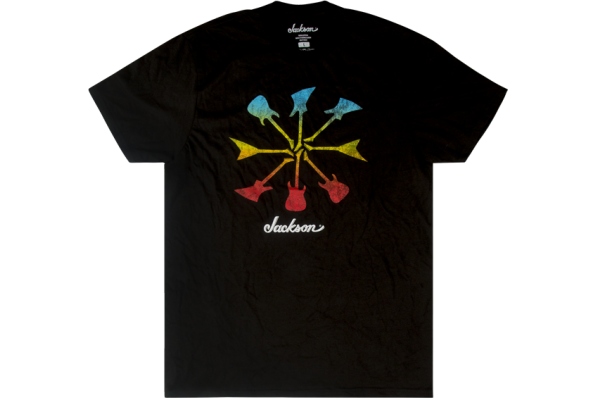 Guitar Shapes T-Shirt Black S