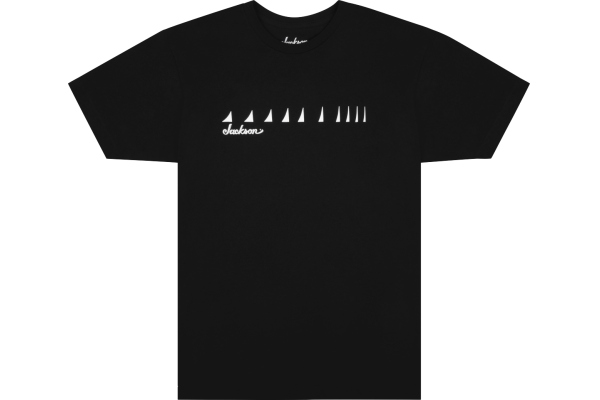 Shark Fin Neck T-Shirt Black Medium