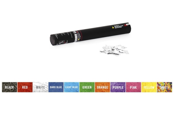 Handheld Confetti Cannon 50cm, white