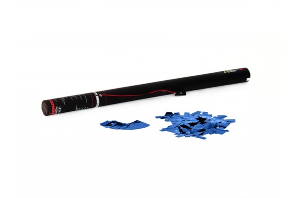 Electric Confetti Cannon 80cm, blue metallic