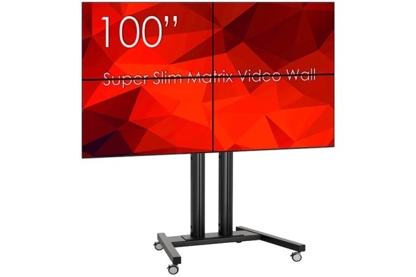 2x2 mobil ,4 Display-uri SWEDX SDS50K8-01 si Controller VideoWall MXB24VM