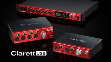 A Focusrite bemutatja a Clarett USB sorozatot.