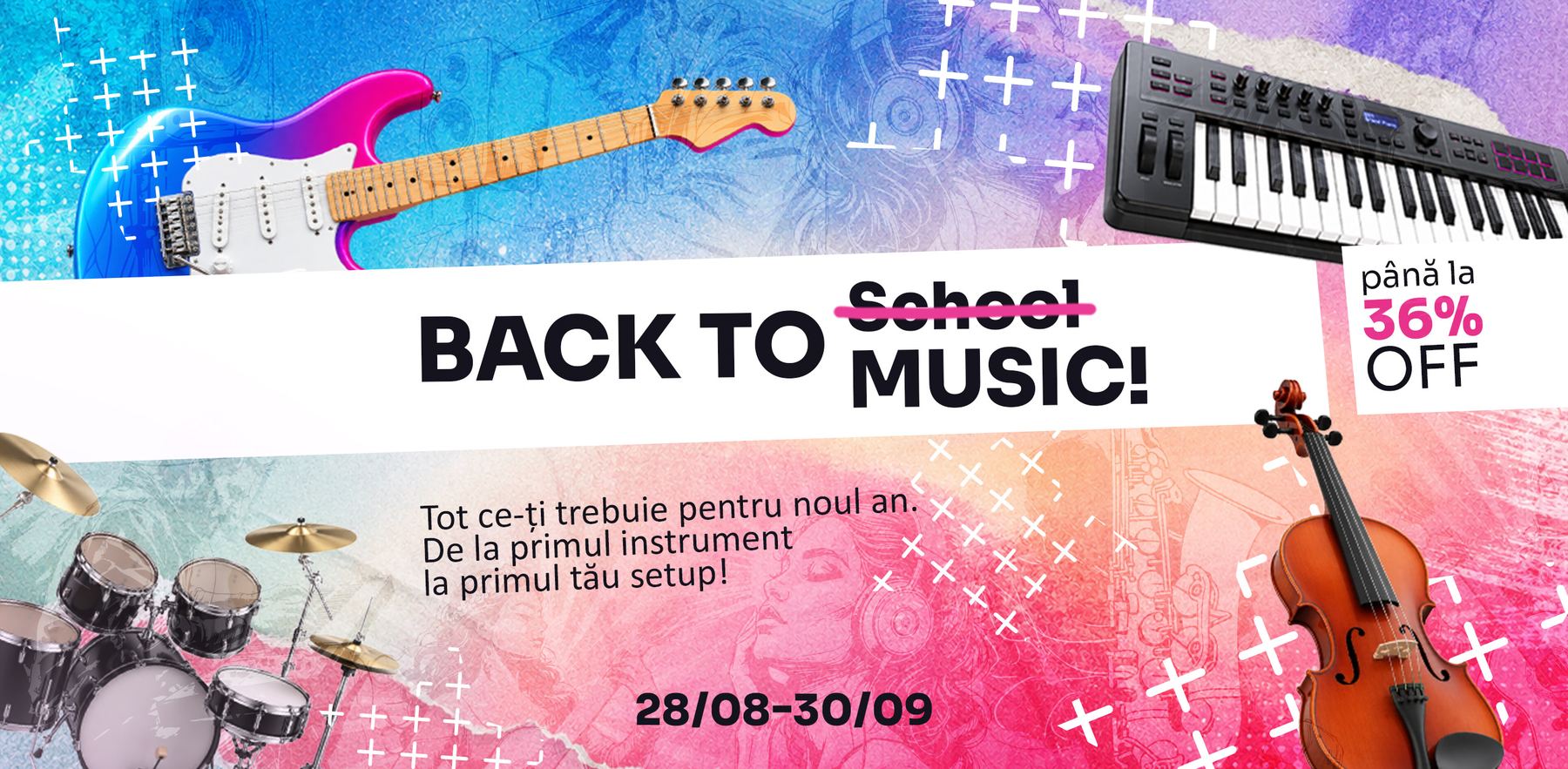 Back to Music! Akár 36% kedvezmény hangszerekre az új tanévre, 08.28 - 09.30